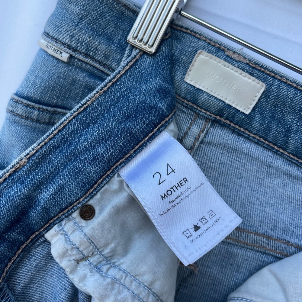 MOTHER DENIM - Stunner Zip Ankle Step Fray Skinny